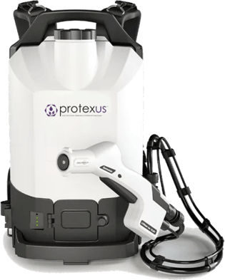 Front view of Cordless Electrostatic Backpack Sprayer