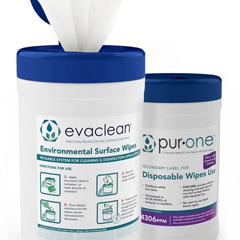 EvaClean wipes containers