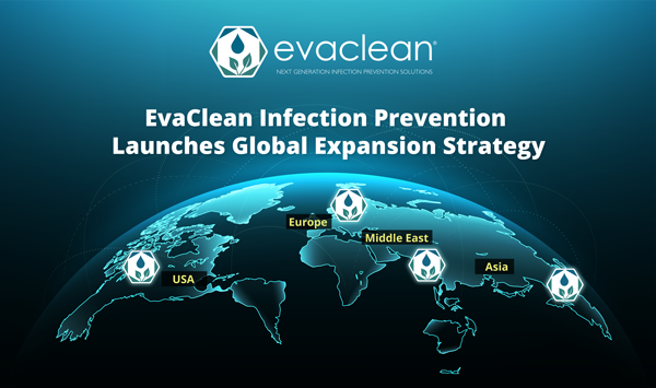 EvaClean Infection Prevention global expansion strategy map