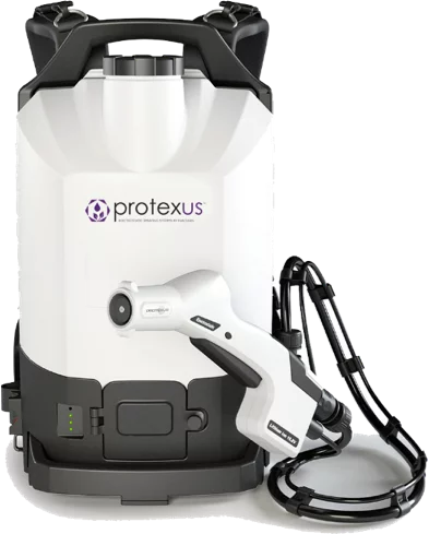 Front view of Cordless Electrostatic Backpack Sprayer